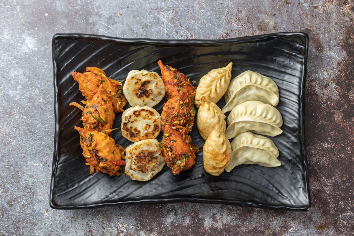Dumplings in a steam oven
